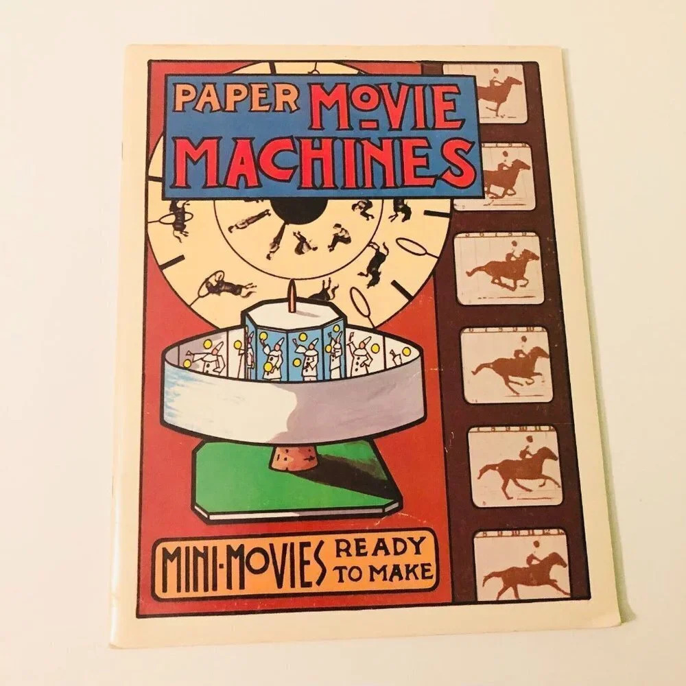 Vtg 1975 Paper Movie Machines Mini Movies Ready to Make Book Budd Wentz